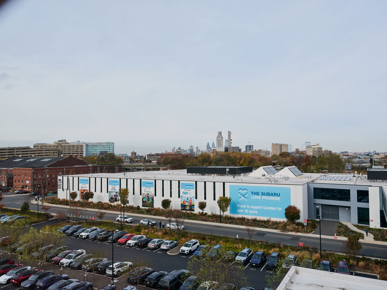 A large building with 