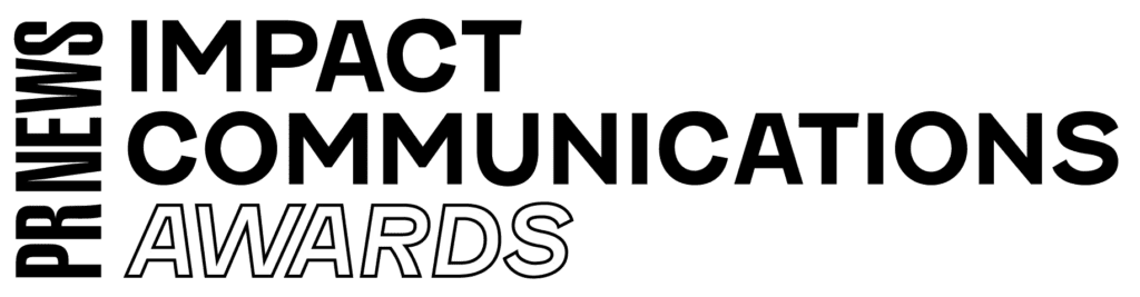 PR News Impact Communications Awards logo.
