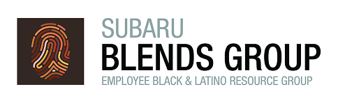 Subaru Blends Group logo. Employee Black & Latino Resource Group.
