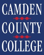 Camden County College logo.