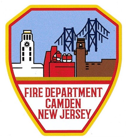 Fire Department Camden, New Jersey logo.