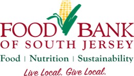 Food Bank of South Jersey logo. Food. Nutrition. Sustainability. Live local. Give local.