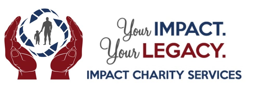 Impact Charity Services logo. Your impact. Your legacy.