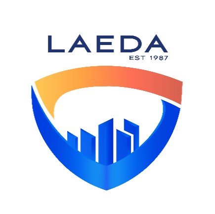 LAEDA logo. Est 1987.