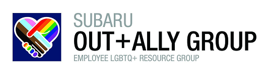Subaru Out + Ally Group logo. Employee LGBTQ+ Resource Group.