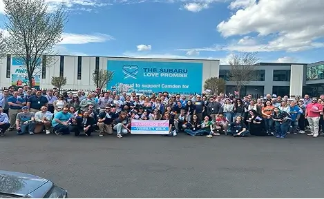 Members of the Out + Ally Employee Resource Group