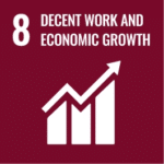 Decent work and economic growth icon